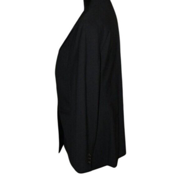 ESCADA Navy 100% Italian Wool Silk Suit Blazer Jacket size 42 US 12 - Picture 2 of 9